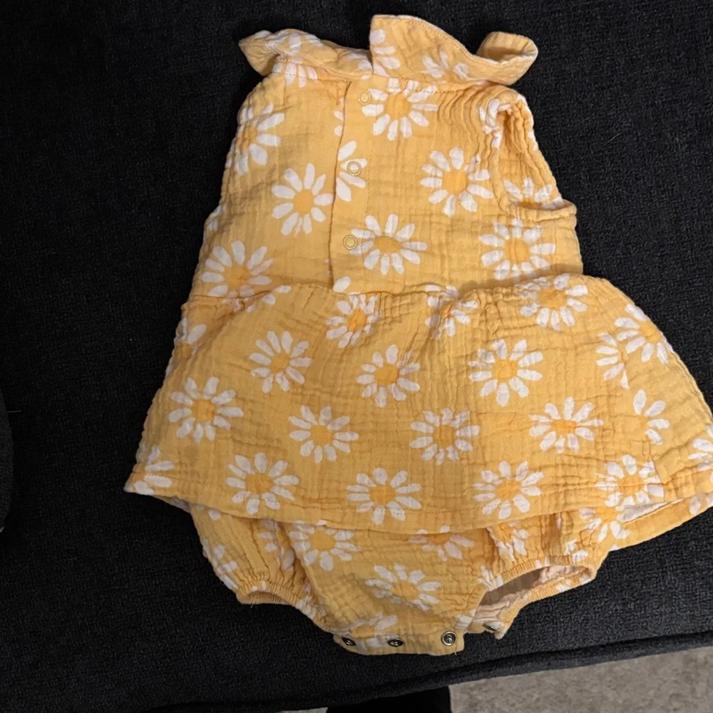 Yellow Floral 3-6 month Angel Dear dress